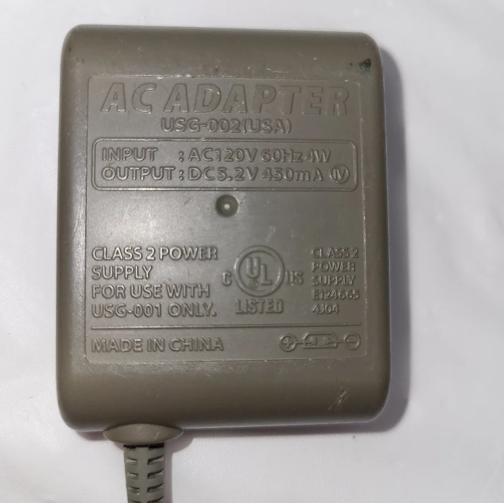 Authentic Nintendo DS Lite Wall Power AC Charger OEM Authentic, Nintendo DS Lit